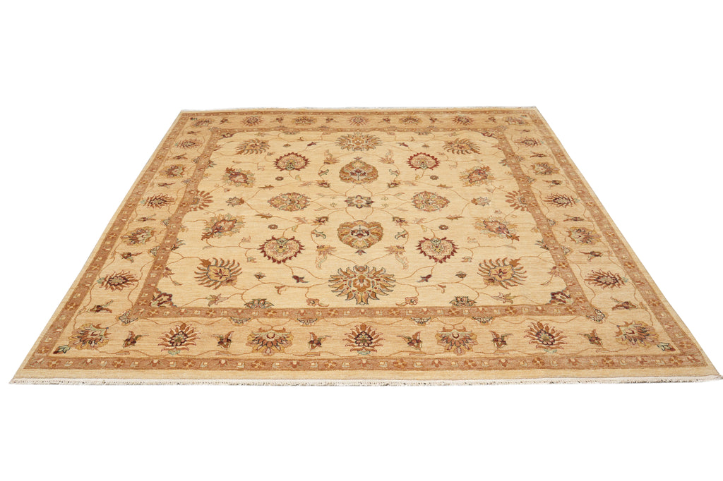 9 x 9 Feet Square Chobi Peshawar Rug 