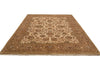 Load image into Gallery viewer, 8 x 9.8  Beige Gold Handmade Jaipur Rug 