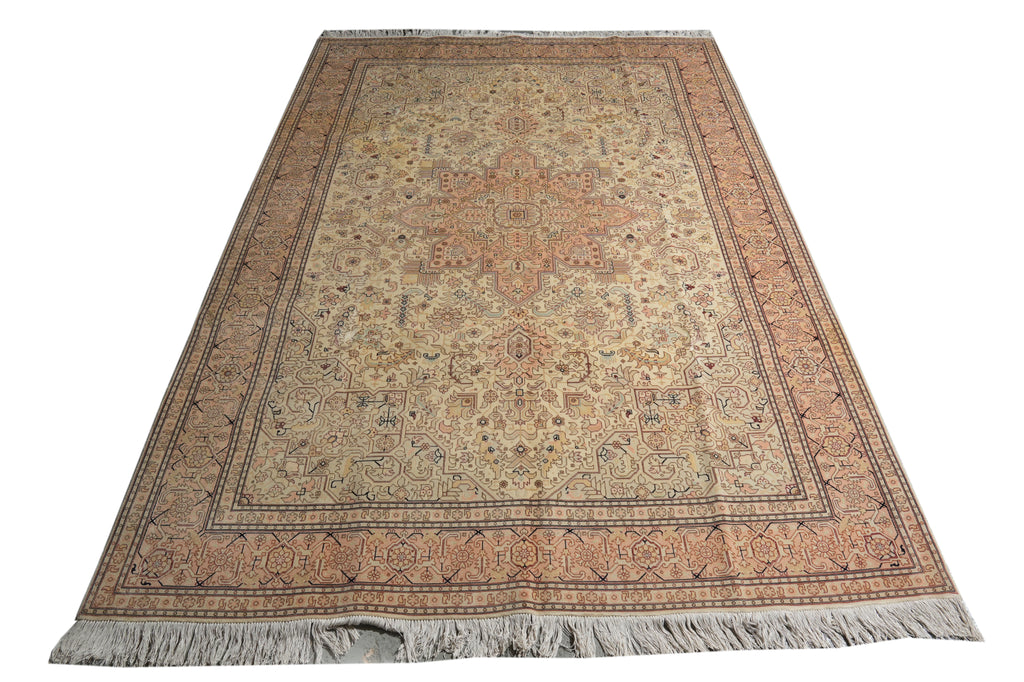 6.9 x 10 Authentic Persian Tabriz Rug High Quality 400 KPSI #B-78917