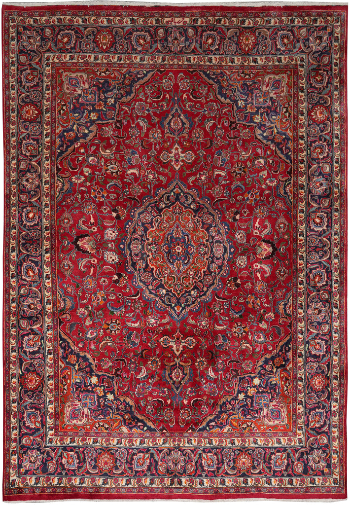 9.7 x 12.9 Authentic Persian Mashad Rug Traditional Iran Sale