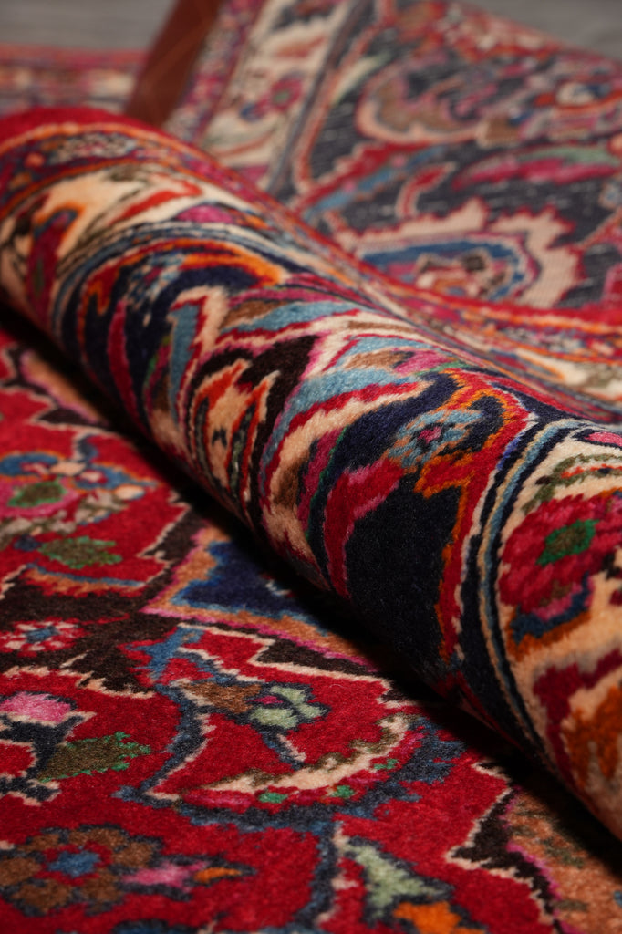 9.7 x 12.9 Authentic Persian Mashad Rug Traditional Iran Sale #F-4556