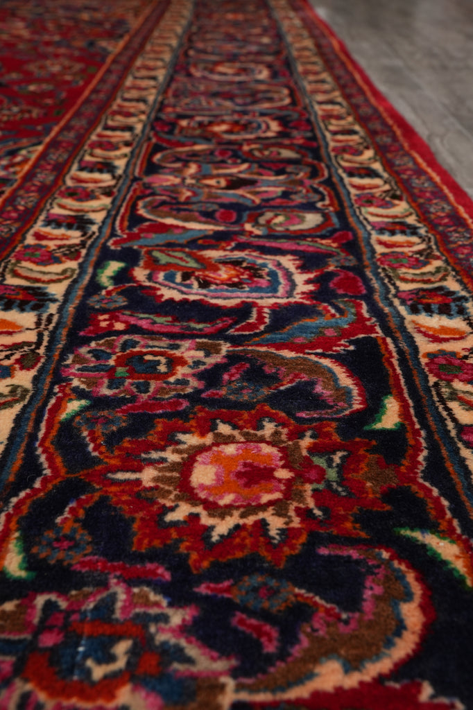 9.7 x 12.9 Authentic Persian Mashad Rug Traditional Iran Sale #F-4556