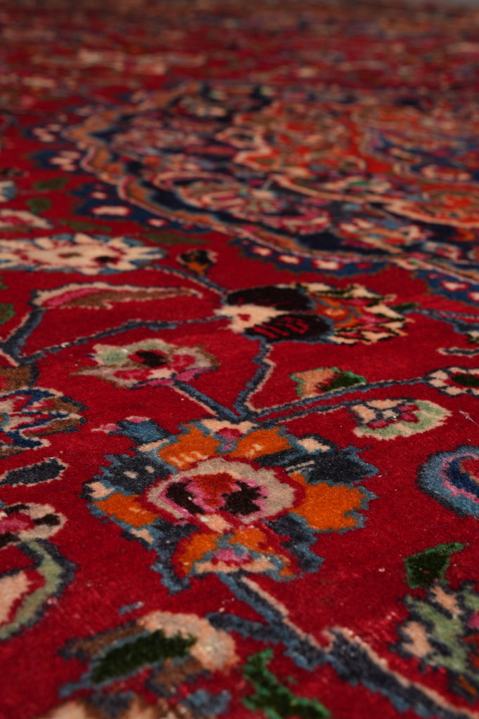 9.7 x 12.9 Authentic Persian Mashad Rug Traditional Iran Sale #F-4556