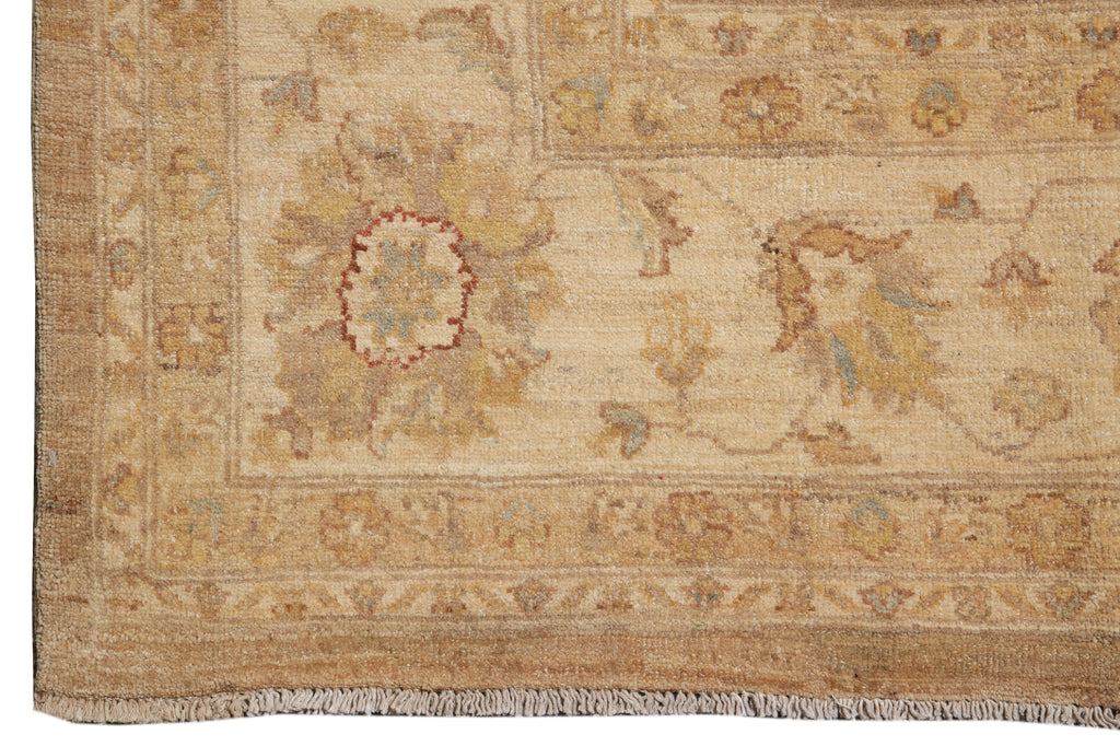 8 x 10 Brown Warm Natural Wool Chobi Peshawar Rug #PIX-20346