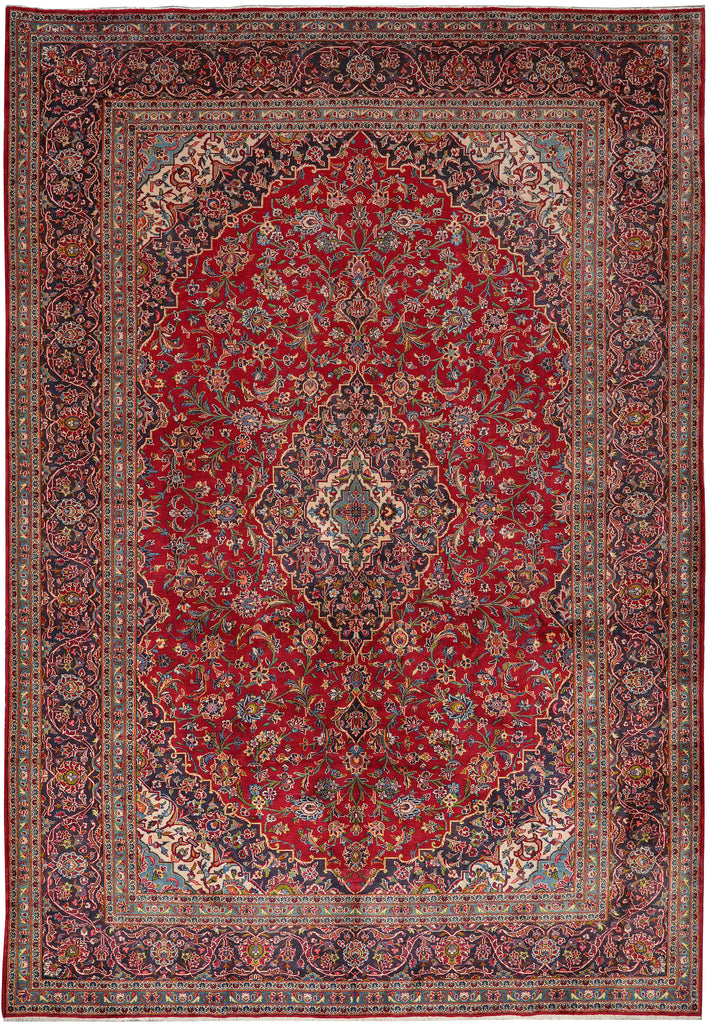 9.6 x 13.8 Authentic Persian Kashan Rug Sale Liquidation Inventory