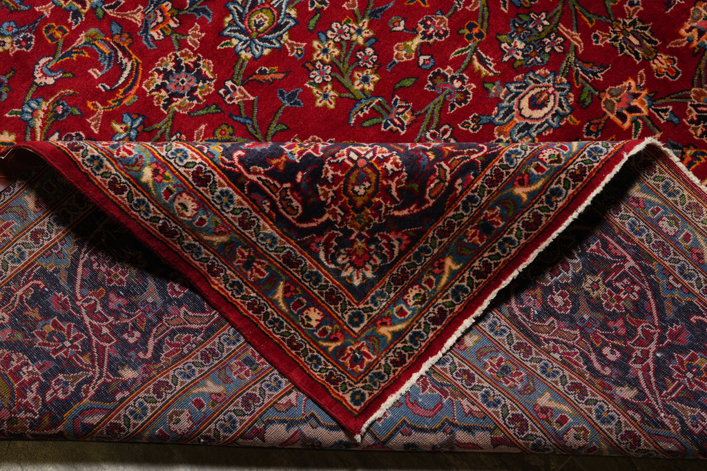 9.6 x 13.8 Authentic Persian Kashan Rug Sale Liquidation Inventory #F-4559