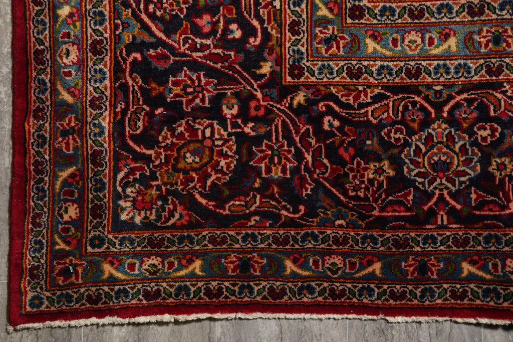 9.6 x 13.8 Authentic Persian Kashan Rug Sale Liquidation Inventory #F-4559