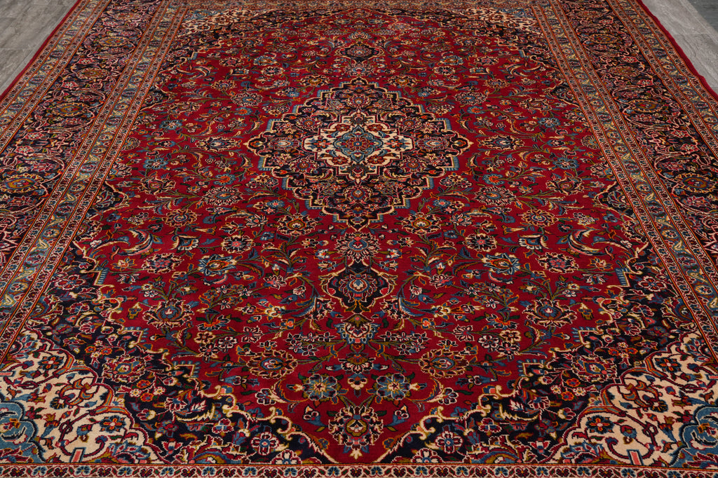 9.9 x 13.8 Iran Kashan Rug Authentic Persian Traditional Sale #F-4560
