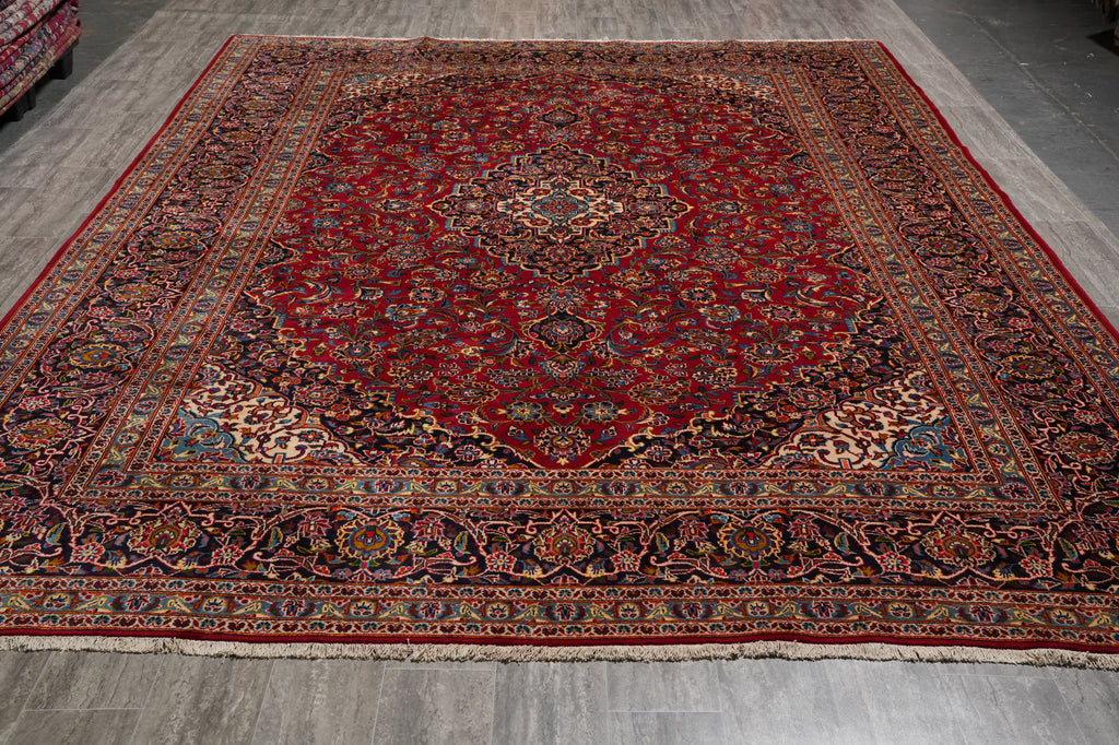 9.9 x 13.8 Iran Kashan Rug Authentic Persian Traditional Sale #F-4560