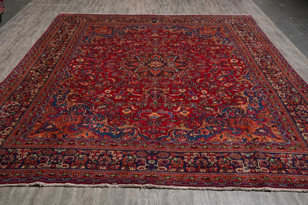 9.6 x 12.3 Persian Traditional Carpet Iran Sale Clearance #F-4561