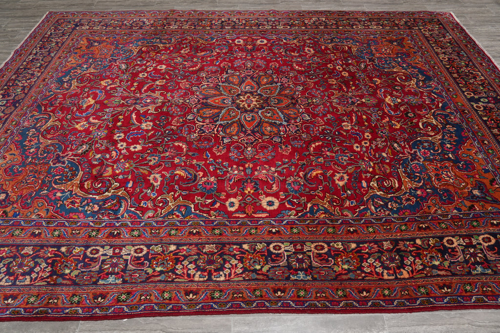 9.6 x 12.3 Persian Traditional Carpet Iran Sale Clearance #F-4561