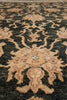 Load image into Gallery viewer, 8 x 9.8  Charcoal Black Natural Wool Chobi Peshawar Rug #PIX-804-66
