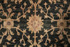 Load image into Gallery viewer, 8 x 9.8  Charcoal Black Natural Wool Chobi Peshawar Rug #PIX-804-66
