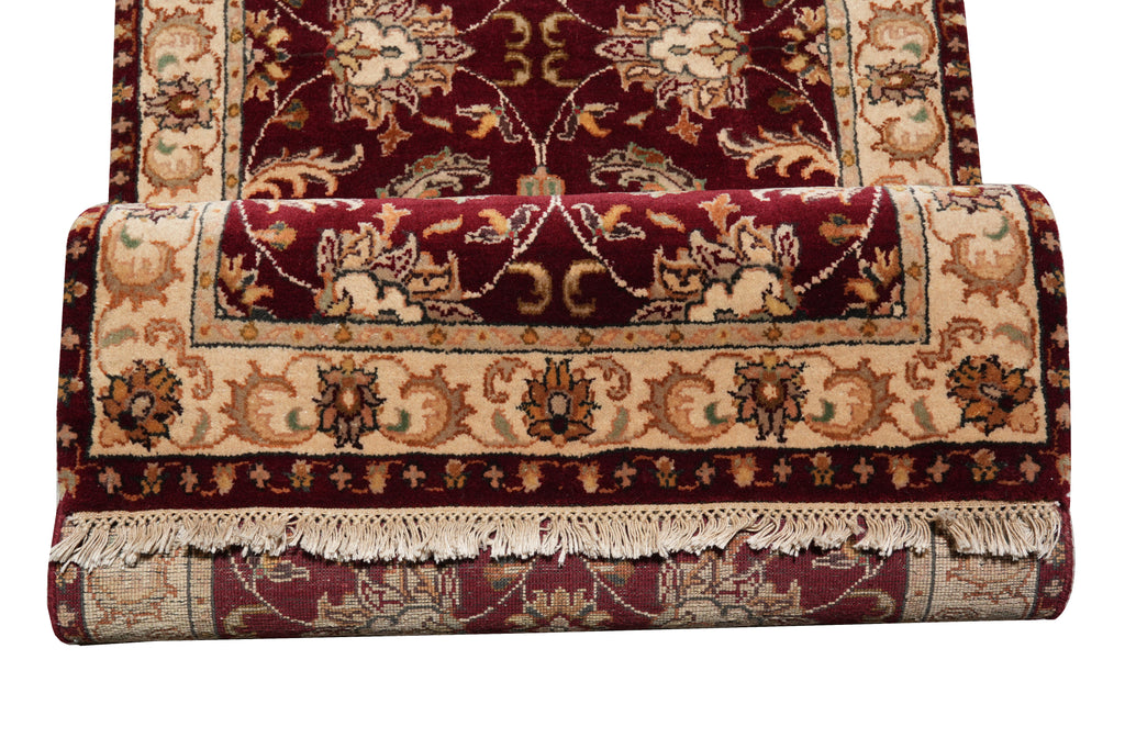 2.7 x 10 Feet Runner Handmade Jaipur Carpet #PIX-5075
