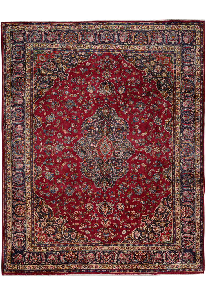 9.7 x 12 Authentic Persian Mashad Rug Sale