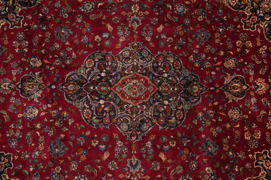 9.7 x 12 Authentic Persian Mashad Rug Sale #F-4564