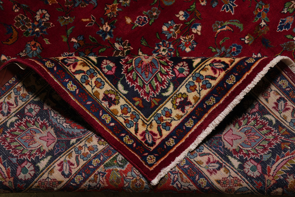 9.7 x 12 Authentic Persian Mashad Rug Sale #F-4564