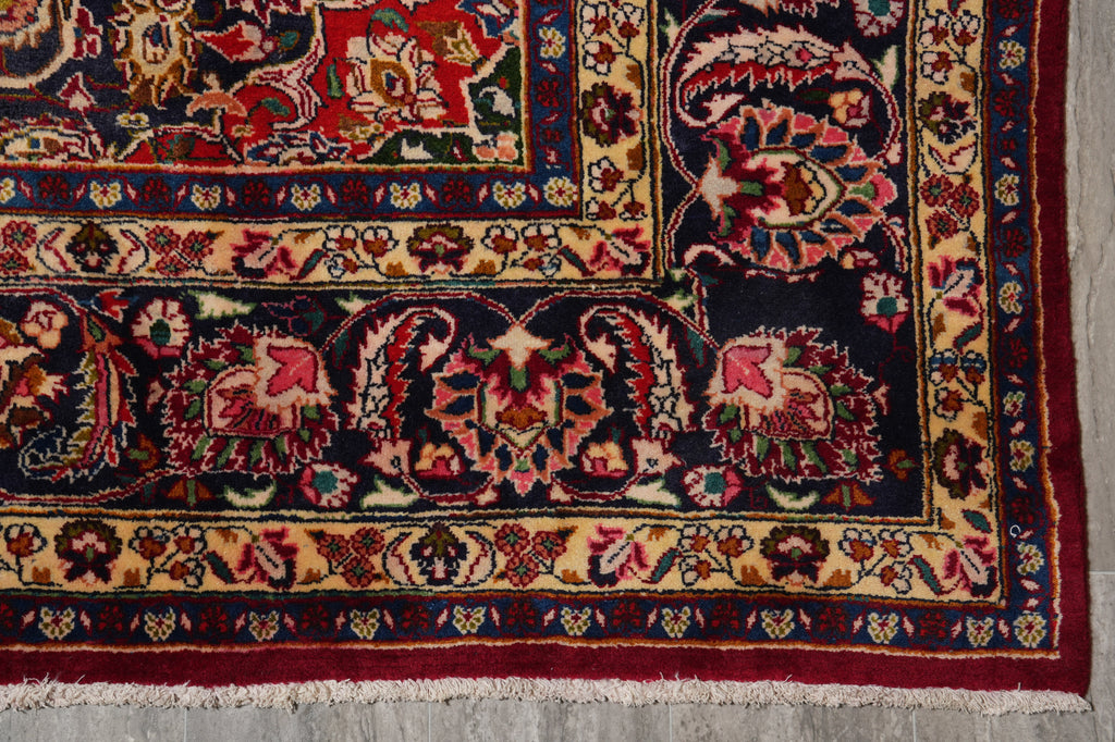 9.7 x 12 Authentic Persian Mashad Rug Sale #F-4564