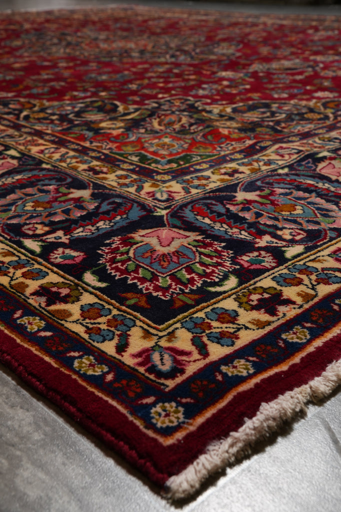 9.7 x 12 Authentic Persian Mashad Rug Sale #F-4564