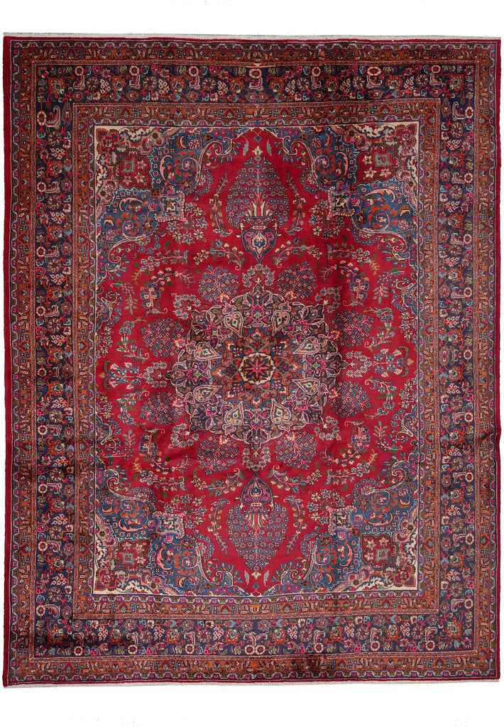 9.8 x 12.4 Persian Pre Owned Mashad Sabzevar Rug Liquidation Sale