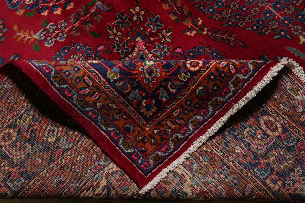 9.8 x 12.4 Persian Pre Owned Mashad Sabzevar Rug Liquidation Sale #F-4565