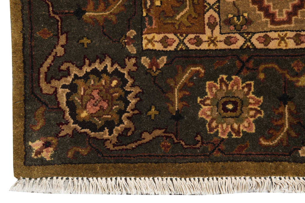 4 x 8 Handmade Jaipout Wide Runner Bakhtiar Garden #PIX-12792