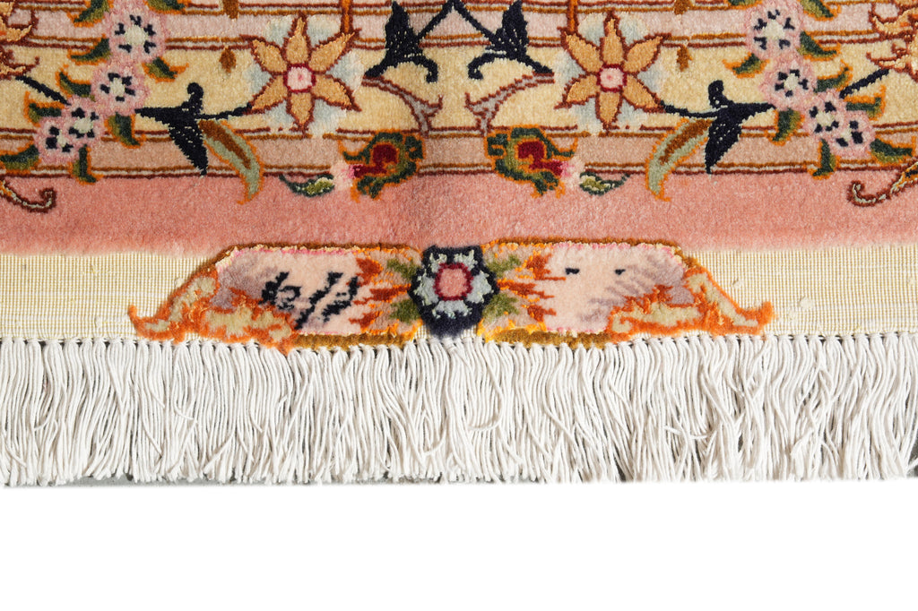 6.9 x 9.9 High Quality SIGNED Persian Carpet Iran Tabriz Rug Wool and Silk 400 KPSI #PIX-26544