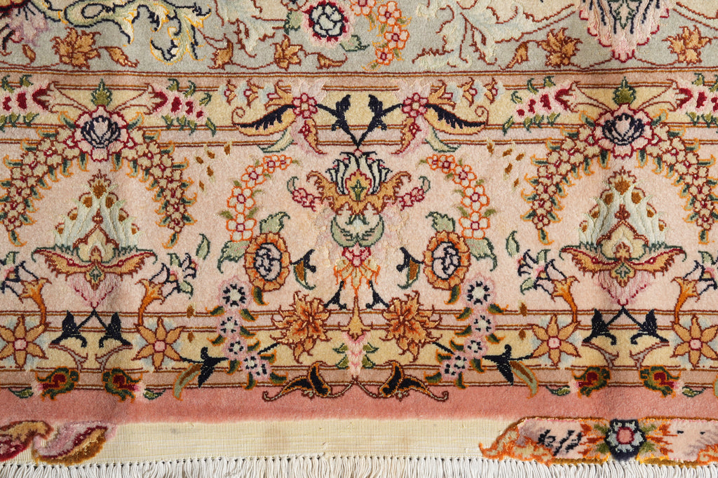 6.9 x 9.9 High Quality SIGNED Persian Carpet Iran Tabriz Rug Wool and Silk 400 KPSI #PIX-26544
