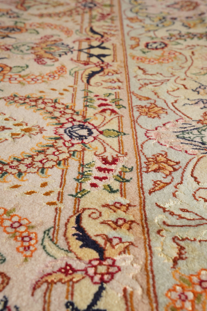 6.9 x 9.9 High Quality SIGNED Persian Carpet Iran Tabriz Rug Wool and Silk 400 KPSI #PIX-26544