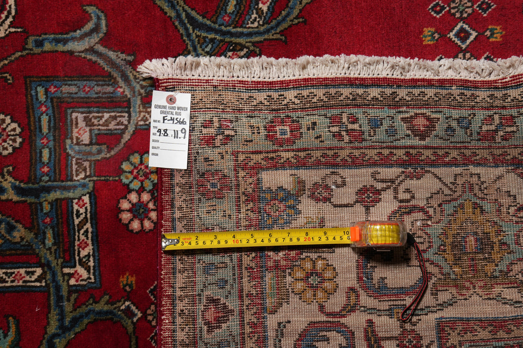 9.8 x 11.9 Persian Tabriz Estate Rug Clearance Sale #F-4566