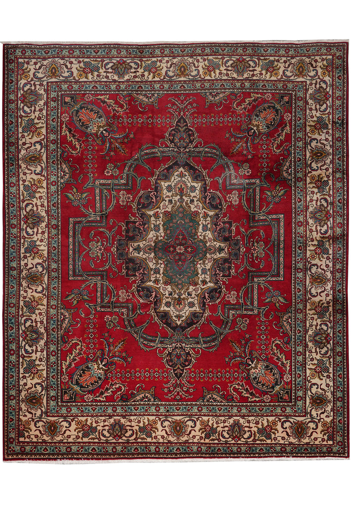 9.8 x 11.9 Persian Tabriz Estate Rug Clearance Sale