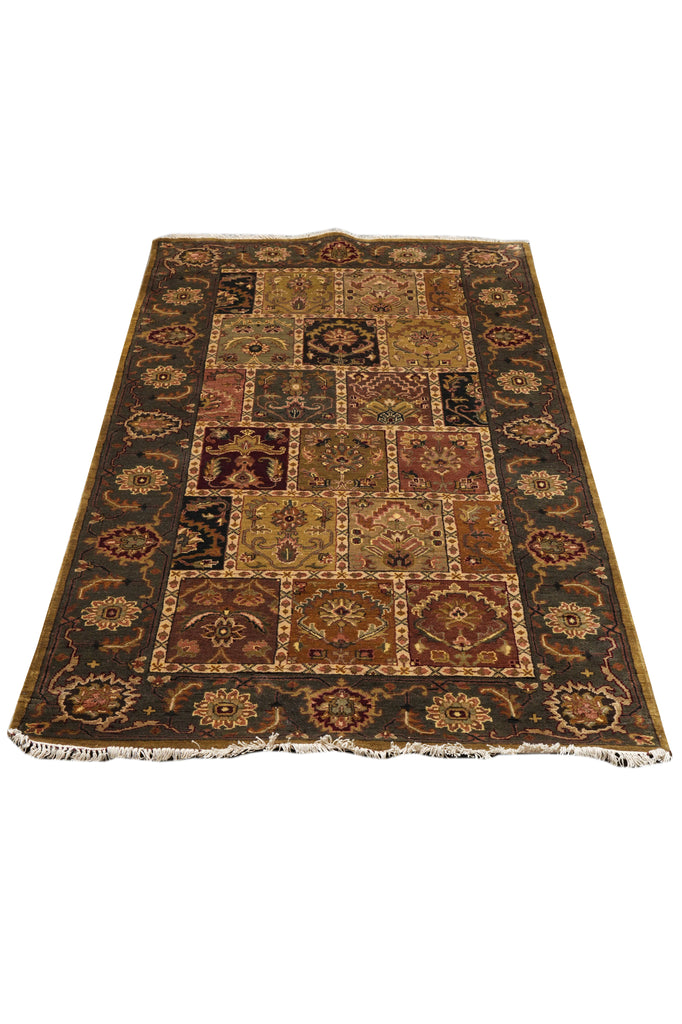 4 x 8 Handmade Jaipout Wide Runner Bakhtiar Garden