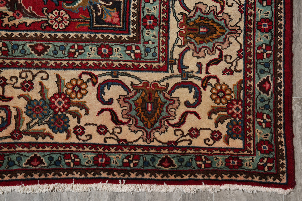 9.8 x 11.9 Persian Tabriz Estate Rug Clearance Sale #F-4566