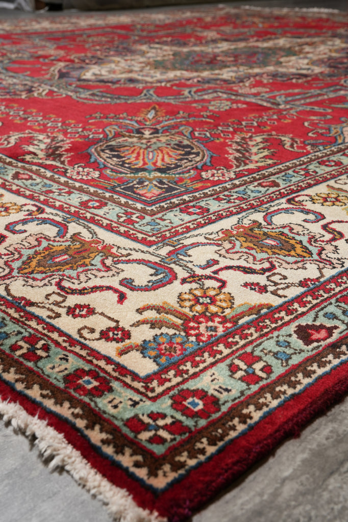 9.8 x 11.9 Persian Tabriz Estate Rug Clearance Sale #F-4566