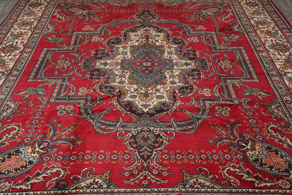 9.8 x 11.9 Persian Tabriz Estate Rug Clearance Sale #F-4566
