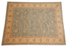 Load image into Gallery viewer, 9 x 12 Light Aqua Green Handmade Rug #PIX-17458