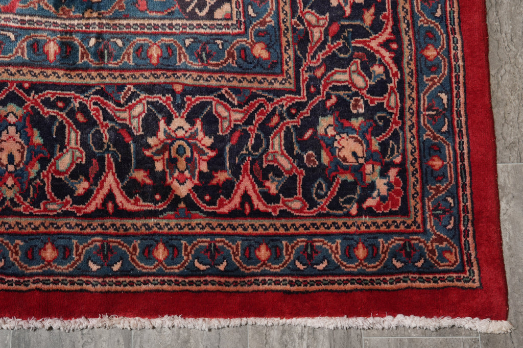 9.4 x 13 Persian Sarouk Mahallat Rug Traditional Iran #F-4567