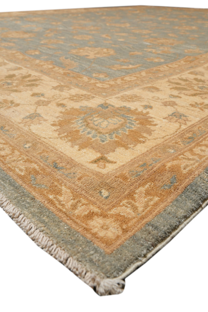9 x 12 Light Aqua Green Handmade Rug #PIX-17458