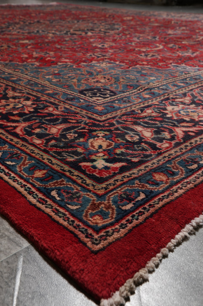 9.4 x 13 Persian Sarouk Mahallat Rug Traditional Iran #F-4567
