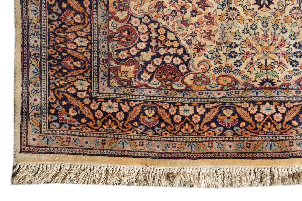 4.8 x 7 Fine Quality Wool Handmade Kashmir Rug #PIX-6188
