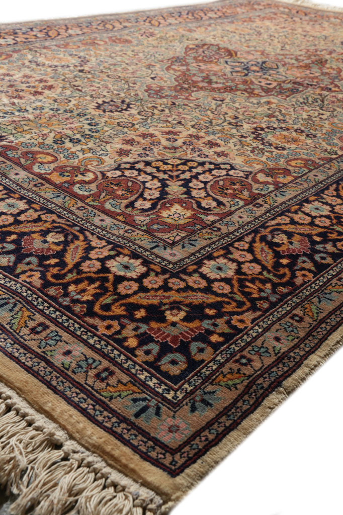 4.8 x 7 Fine Quality Wool Handmade Kashmir Rug #PIX-6188