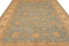 Load image into Gallery viewer, 9 x 12 Light Aqua Green Handmade Rug #PIX-17458
