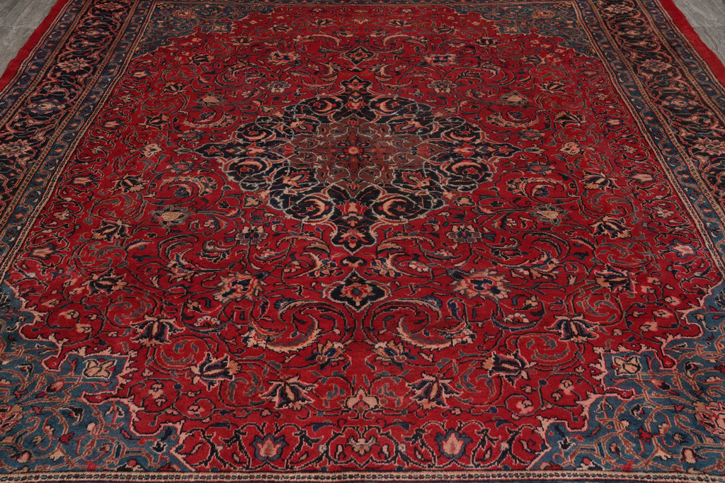 9.4 x 13 Persian Sarouk Mahallat Rug Traditional Iran #F-4567