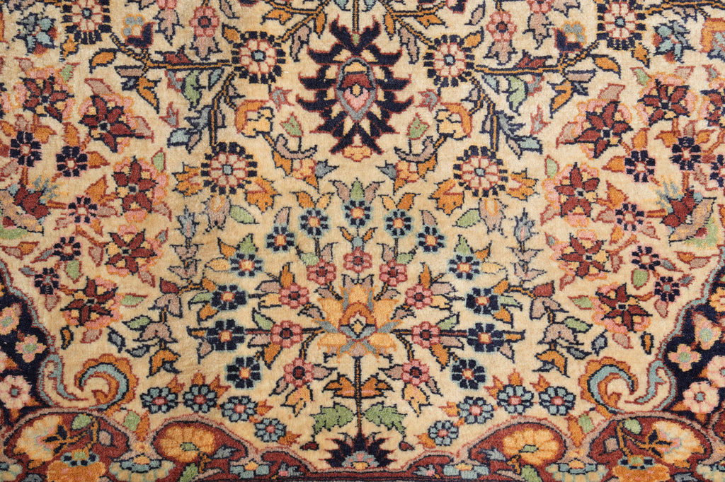 4.8 x 7 Fine Quality Wool Handmade Kashmir Rug #PIX-6188