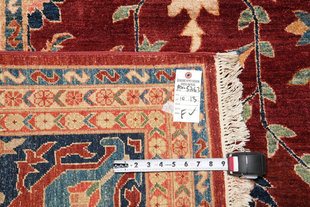 10 x 13 High Quality Natural Organic Wool Zigler Chobi Peshawar Rug #PIX-5263
