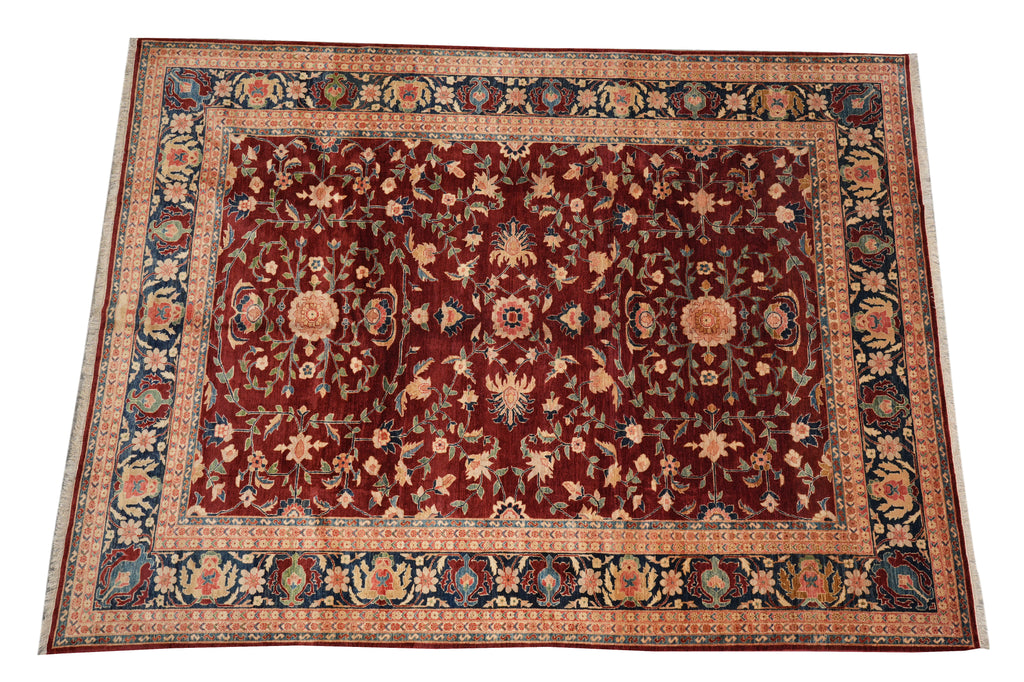 10 x 13 High Quality Natural Organic Wool Zigler Chobi Peshawar Rug