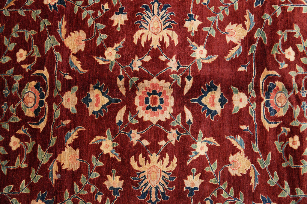 10 x 13 High Quality Natural Organic Wool Zigler Chobi Peshawar Rug #PIX-5263