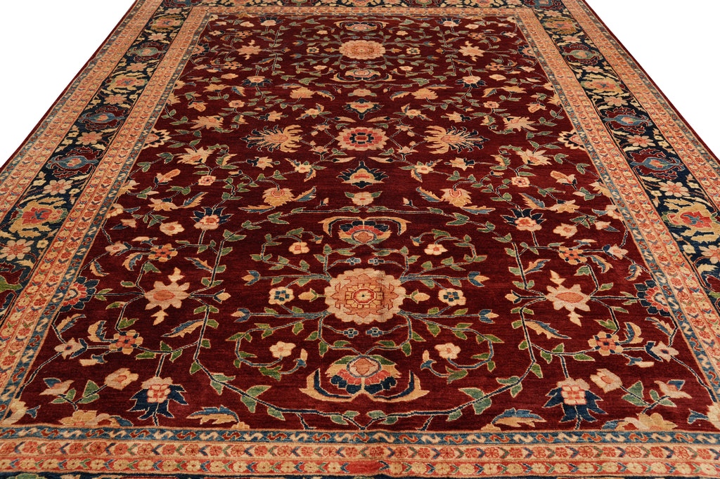 10 x 13 High Quality Natural Organic Wool Zigler Chobi Peshawar Rug #PIX-5263