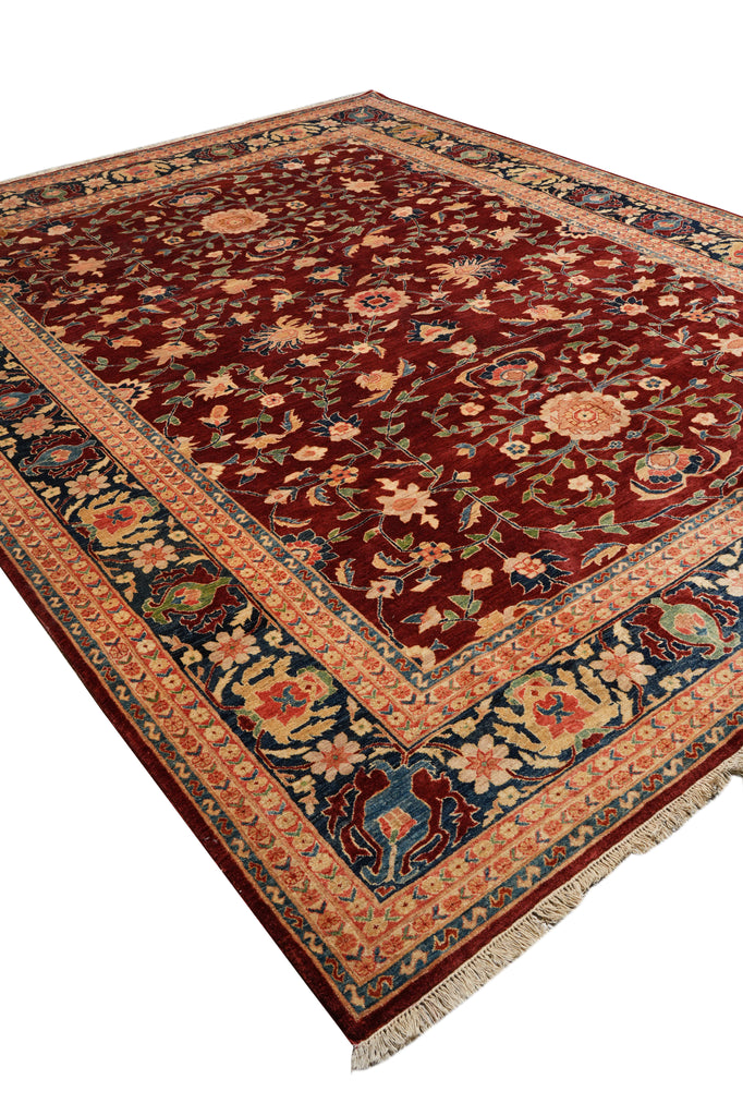 10 x 13 High Quality Natural Organic Wool Zigler Chobi Peshawar Rug #PIX-5263