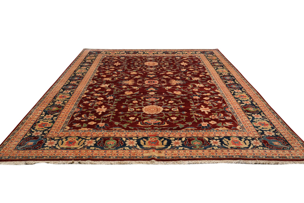10 x 13 High Quality Natural Organic Wool Zigler Chobi Peshawar Rug